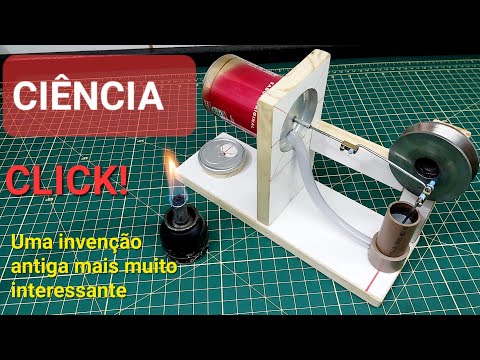 TRABALHO DE CIÊNCIA. COMO FAZER UM  MOTOR STIRLING . SCIENCE WORK.  STIRLING ENGINE.