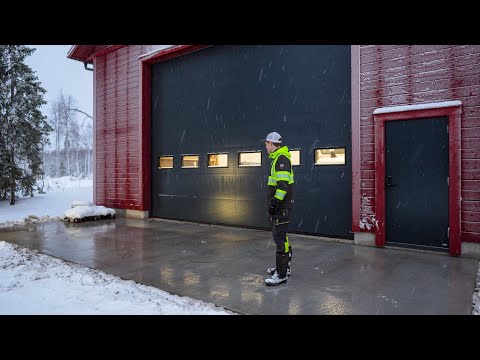 Building a Heat System for the Garage Apron to Stay Ice-Free in Arctic Winter