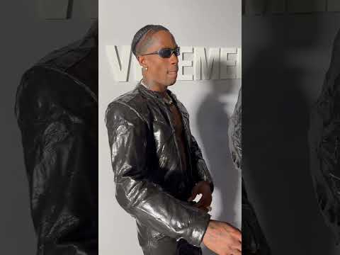 Travis Scott just walked Vetements #travisscott #vetements #parisfashionweek
