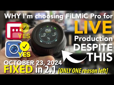 FIXED! One SMALL Reason to still Choose FiLMiC Pro over Blackmagic Camera App for LIVE Production