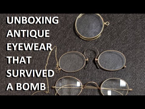 Unboxing ANTIQUE Victorian Eye Wear That Survived A Bomb!!