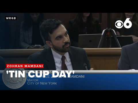 Some of Zohran Mamdani's interactions with lawmakers on "Tin Cup Day" at the NYS Capital