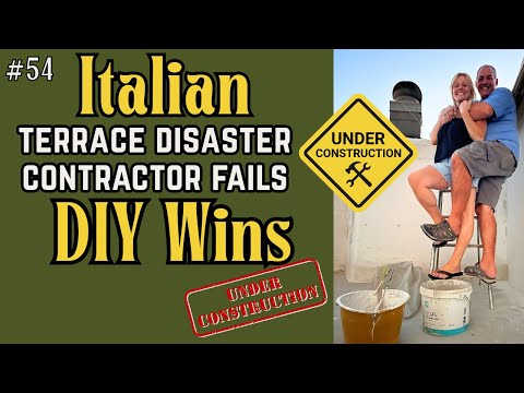 (54) Italian Terrace Disaster: We Finished What They Started. Contractor Fails, DIY Wins! #italyreno