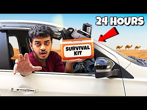 Spending 24hrs Locked in a Car with Survival Gadgets!