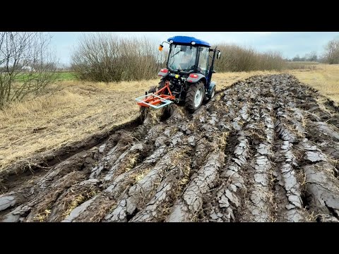 Winter plowing of virgin land 🚜 Lowol 504
