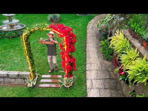 Flower Arch with LED Border | Refúgio Green🌿