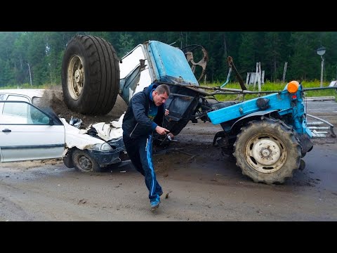 Идиоты На Тракторах, От Которых Лучше Убегать!