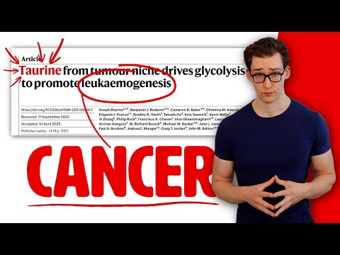 'Taurine Supplements drive Cancer' - New Study, Big Claims, No Context