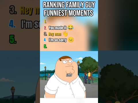 Ranking Top 5 Funniest Family Guy moments #familyguy #shorts #viralshorts