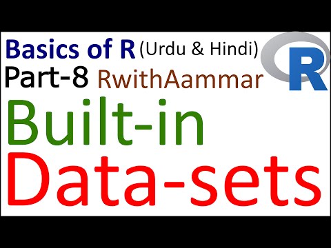 Built-in Datasets in R | R-programming and statistics for Beginners (in Urdu & Hindi)-8