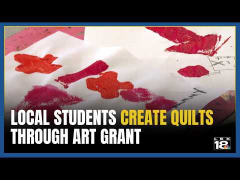 Local elementary students creating quilts through art grant