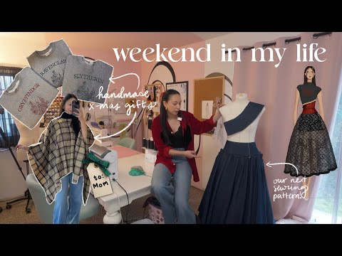 Fashion Designer Diaries ✂️🧵 I sewed ALLLL my Christmas gifts this weekend