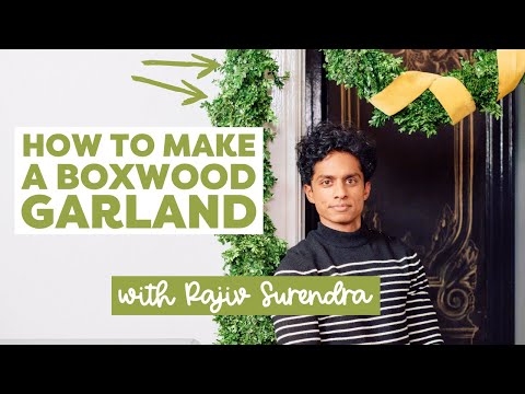 Make A Boxwood Garland with Rajiv Surendra | DIY Evergreen Garland