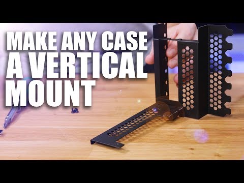 How to mount your GPU Vertically WITHOUT affecting cooling!
