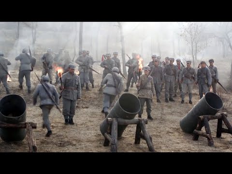Japs mocked outdated weapons of Eighth Route Army,but a boy made his own powerful oil drum cannon.