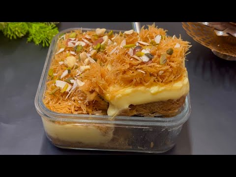 10 Minutes Recipe, घर के ही सामान से तैयार टेस्टी मिठाई Kunafa Arabian Dessert