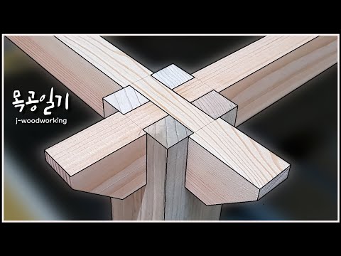 making the strongest 3-way leg joinery / castle joint [woodworking]