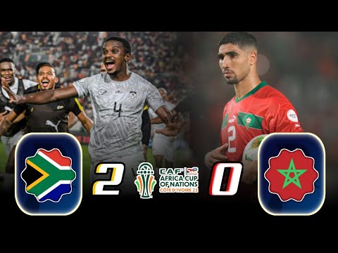 "إقصاء الأسود الأطلس🦁"  | المغرب × جنوب إفريقيا | دور 16 كأس إفريقيا 2024 🏆| تعليق جواد بادة 🎤