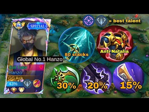 UNKILLABLE😱!! NEW BEST BUILD FOR HANZO 2024 ( reason why hanzo is meta right now!) MLBB