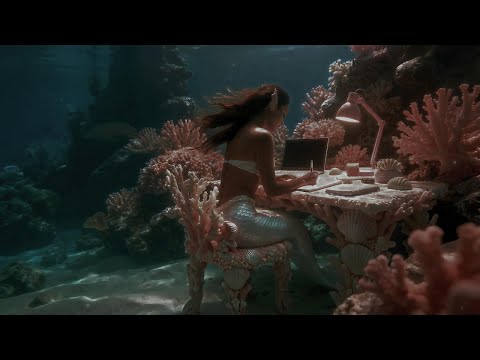 Dreamy Mermaid Workspace 🌊 Chill Beats for Study, Writing & Calm 🧜♀️ Mermaid Ambience