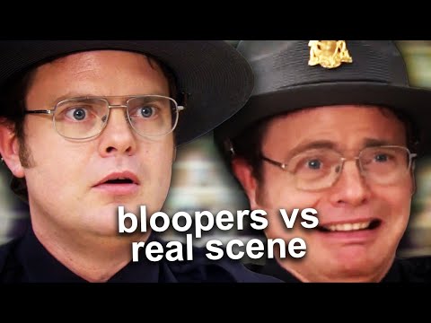 funniest season 2 bloopers vs the actual scenes | The Office US | Comedy Bites