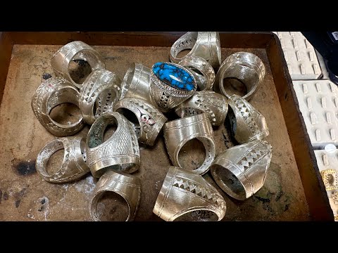 Ring Making: How to make custom jewelry. Men's silver ring 😍🇮🇷