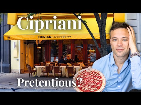 Eating at Cipriani Downtown. PRETENTIOUS Celebrity Hot Spot?