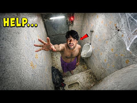 Survive 24 Hours In Bathroom…😱| राहुल के साथ सच में बुरा हुआ !