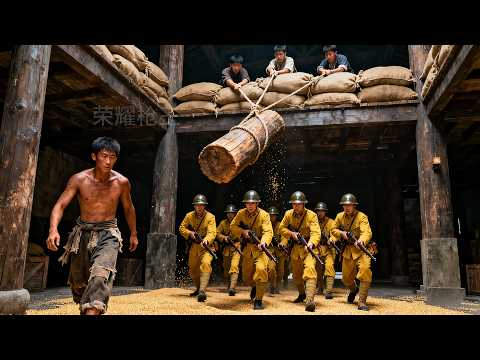 Anti-Japanese movie: An agent posing as a farmer lures the enemy into a barn and wipes them out.