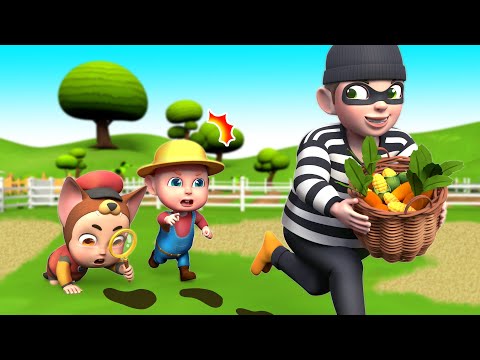 Catch the Thief ๐จ | Old MacDonald Song | Nursery Rhymes & Kids Songs | Rosoo