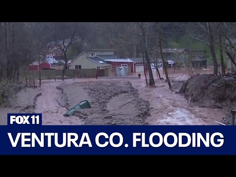 Flooding in Ventura County as rain comes to Southern California