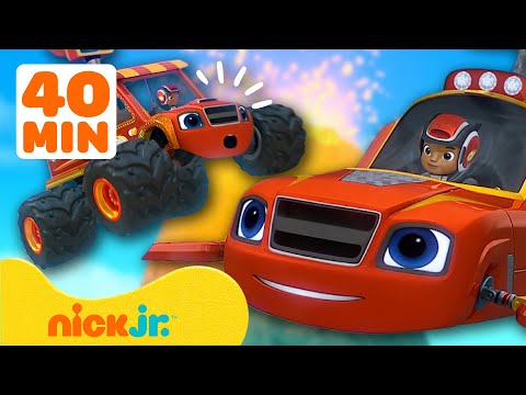 Blaze and the Monster Machines | Feuer & Wasser-Notrettungen! | 40 Minuten-Compilation | Nick Jr.
