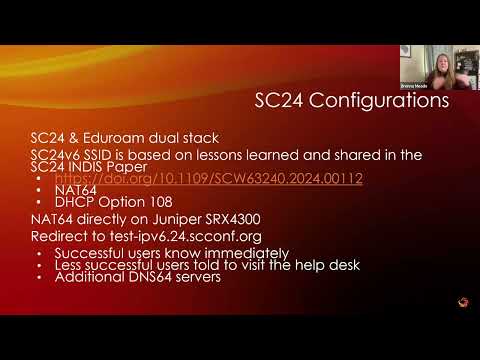 20251010 - Meade (IU), Costello (ANL), Zhan (NCSA) - “IPv6-only transition on SCinet’s Wifi Network"