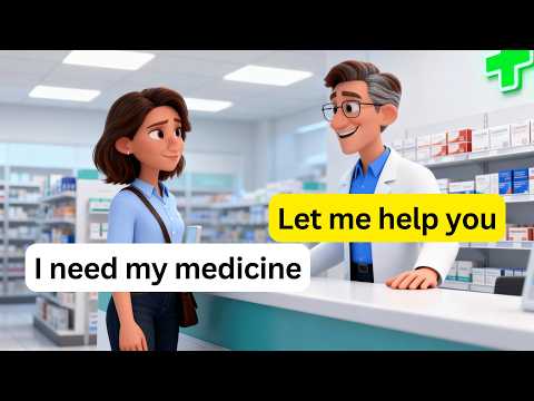 10 Easy English Conversations for The Pharmacy | Real Life Dialogues A1 A2