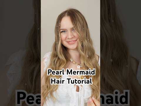 How to wear pearls in your hair and have them STAY #hairtutorial #mermaidhair
