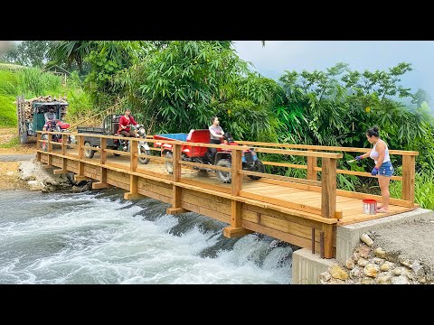 TIMELAPSE - The Kind Single Mother Built Many Bridges Over Difficult Roads for Villagers to Travel