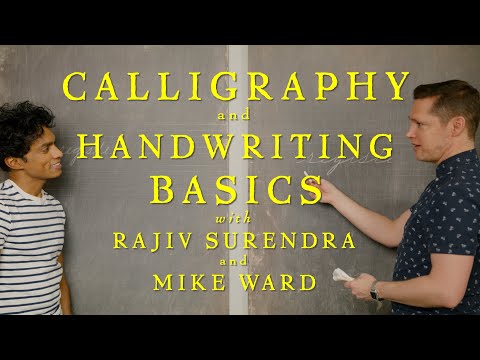 Improve Your Calligraphy! Handwriting Basics with Rajiv Surendra and Mike Ward (Spencerian Script)