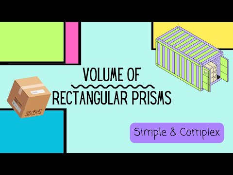 Volume of Rectangular Prisms // Simple & Complex // 6th Grade  Common Core