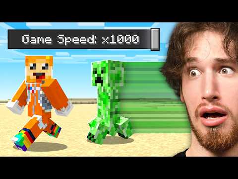 Minecraft but the TICK SPEED INCREASES
