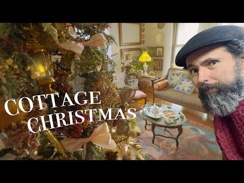 I decorated for Christmas with garden materials and second hand finds