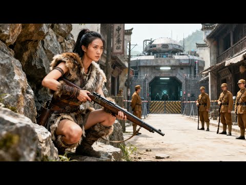 The huntress turns out to be a sharpshooter! One shot detonates the Japanese bio-weapon base!