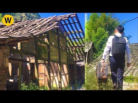 140 days renovate the poor college student's dilapidated wooden house in the forest