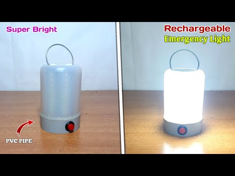 How to Make High Quality Rechargeable Emergency Light at Home | Powerful Emergency Light
