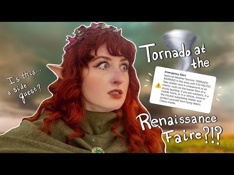 We Went to a Ren Faire During a BIG STORM (it was only supposed to rain lol) Ft. MissGingerJones