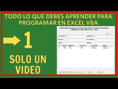 FORMULARIO EN VBA EXCEL[NUEVO, MODIFICAR, BUSCAR, ELIMINAR, VACIAR] 100% FACIL