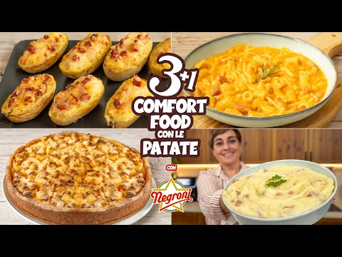 3+1 COMFORT FOOD CON LE PATATE 🥔 Ricette Facili, veloci e gustosissime 🥓 Fatto in Casa da Benedetta