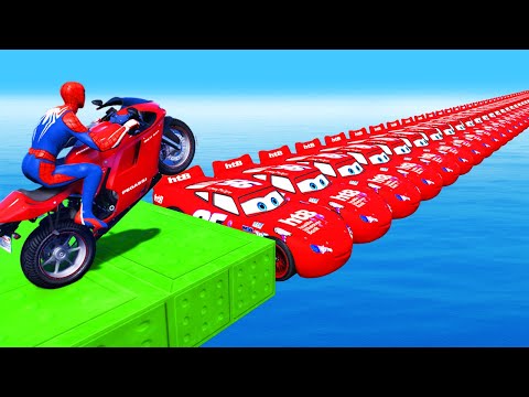 Spider-Man Rescue Batman vs MCQueen | Funny GTA 5 Superhero Battle with Iron man vs Venom