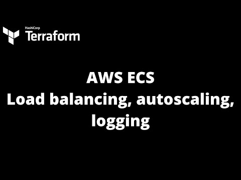Terraform Elastic Container Service (ECS) AWS setup with load balancer, autoscaling and logging