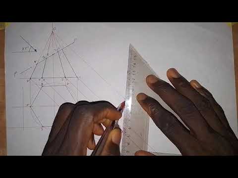 Construction of Auxiliary Plan and Surface Development of a Truncated Hexagonal Pyramid