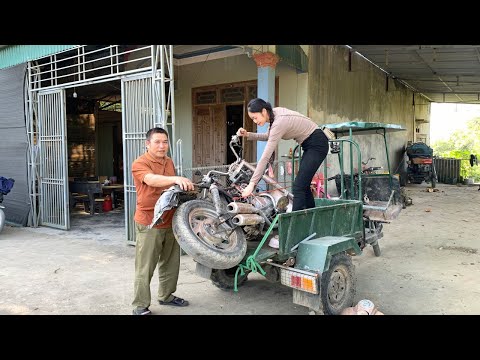 Girl Restores 1992 LiFan Motorcycle Abandoned by Old Man for 20 Years.